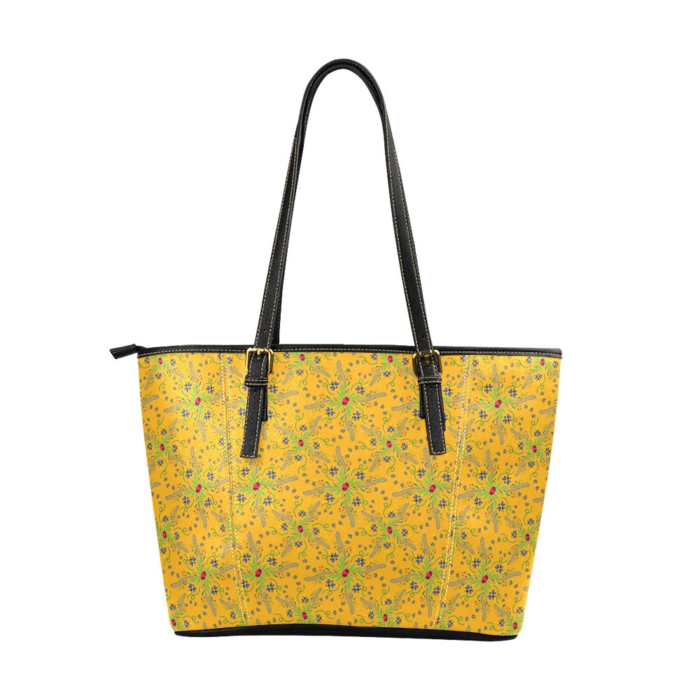 Willow Bee Sunshine Leather Tote Bag