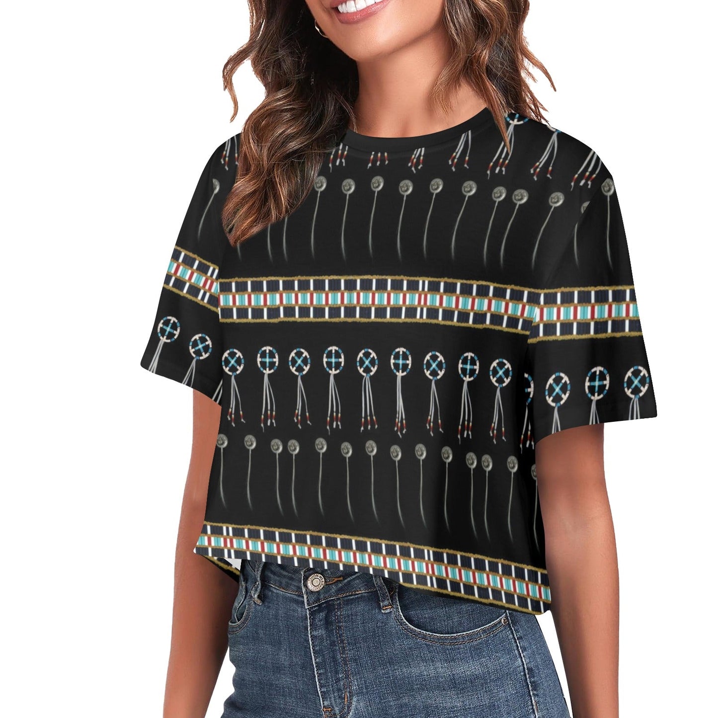 Beaded Bracelet Crop Top