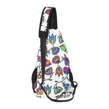 Load image into Gallery viewer, Indigenous Paisley White Chest Bag
