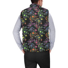 Load image into Gallery viewer, Neon Floral Bears Men&#39;s Padded Vest Jacket
