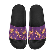 Load image into Gallery viewer, Gathering Yellow Purple Men&#39;s Slide Sandals
