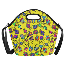 Load image into Gallery viewer, Indigenous Paisley Yellow Neoprene Lunch Bag/Large
