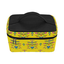 Load image into Gallery viewer, Dakota Damask Yellow Cosmetic Bag/Large
