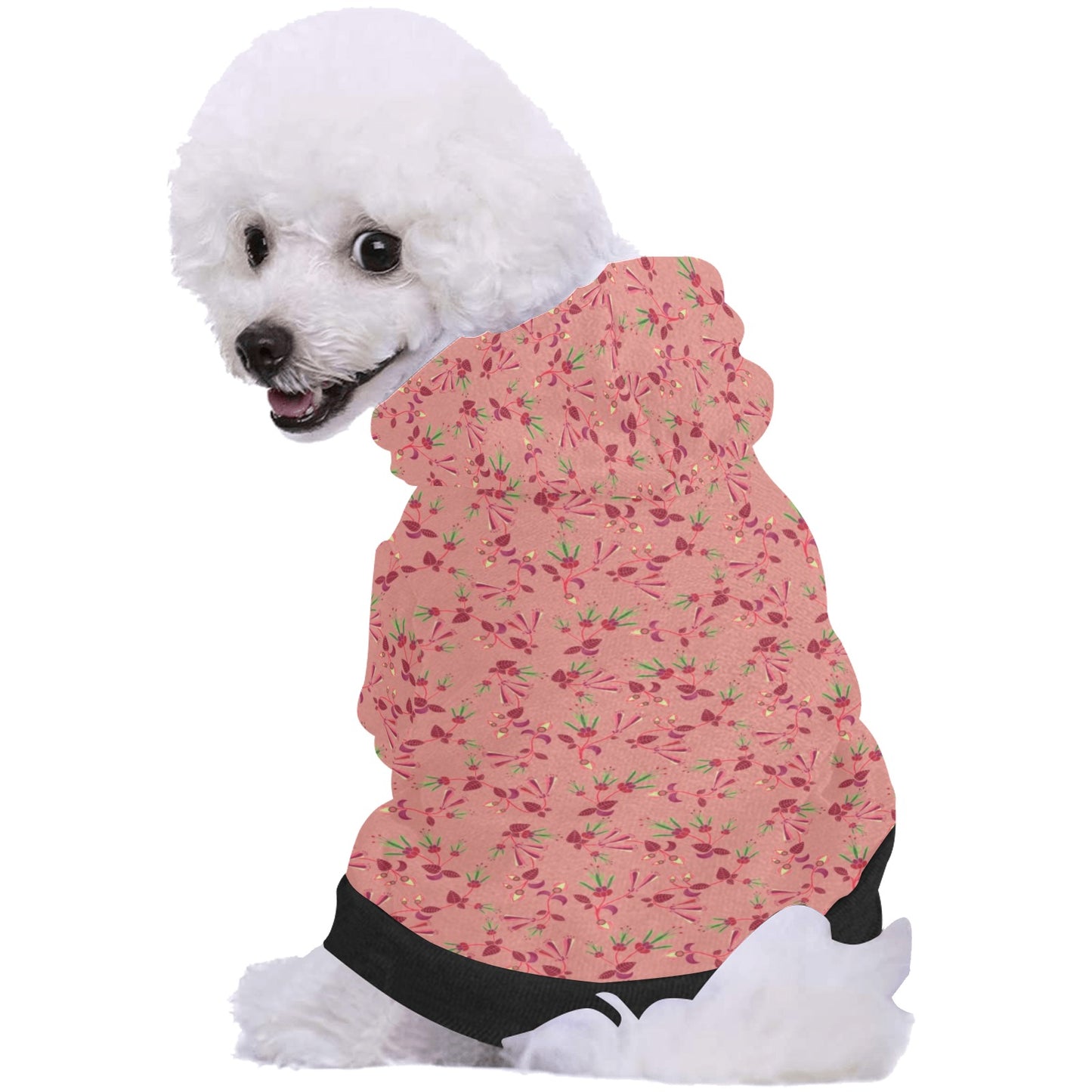 Swift Floral Peach Rouge Remix Pet Dog Hoodie