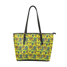 Load image into Gallery viewer, Sky Tomorrow Satin Leather Tote Bag
