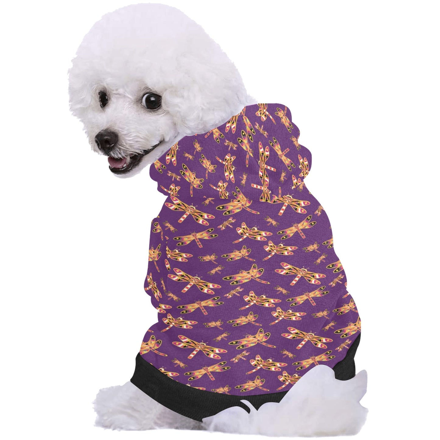 Gathering Yellow Purple Pet Dog Hoodie