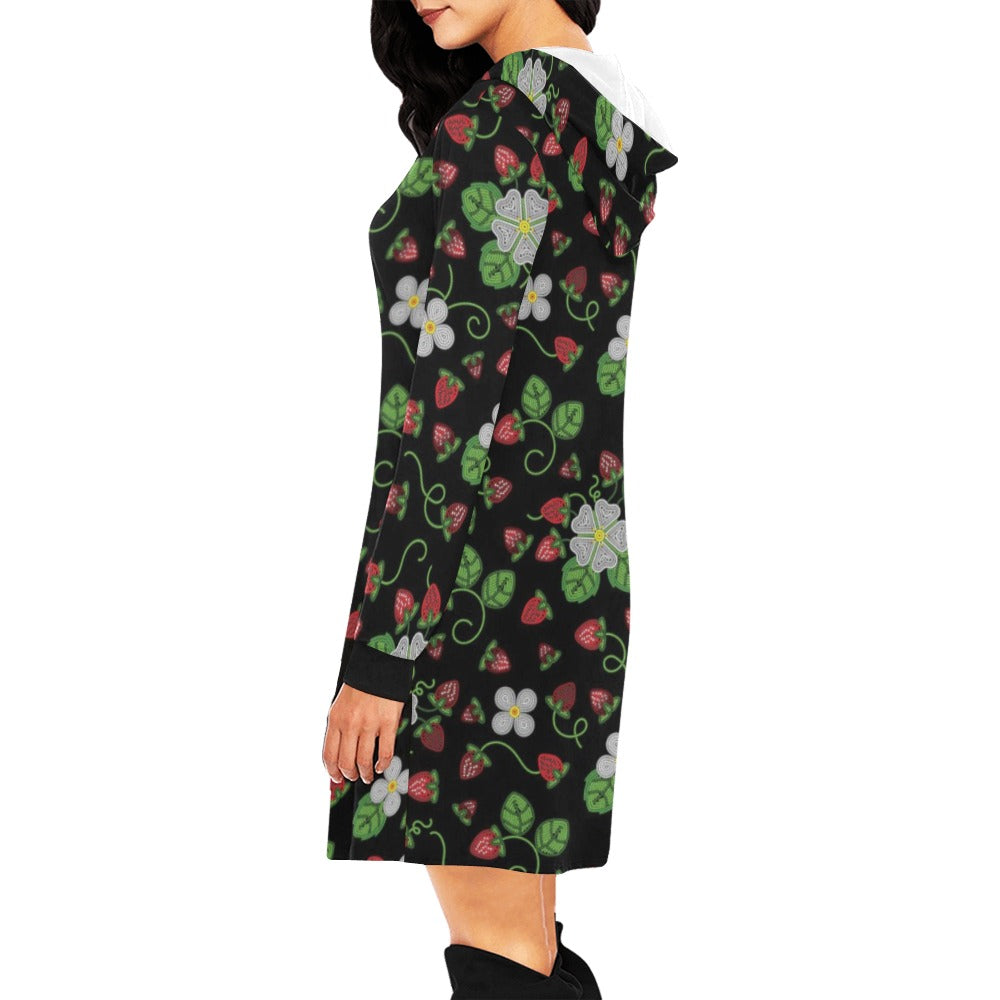 Strawberry Dreams Midnight Hoodie Dress