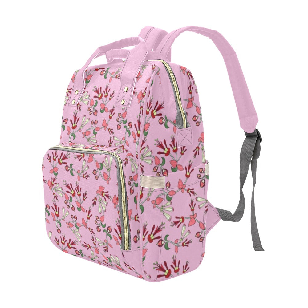 Strawberry Floral Multi-Function Diaper Backpack/Diaper Bag