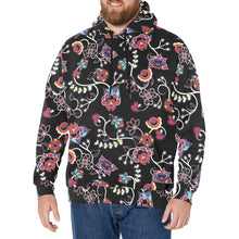 Load image into Gallery viewer, Floral Danseur Men&#39;s Long Sleeve Fleece Hoodie
