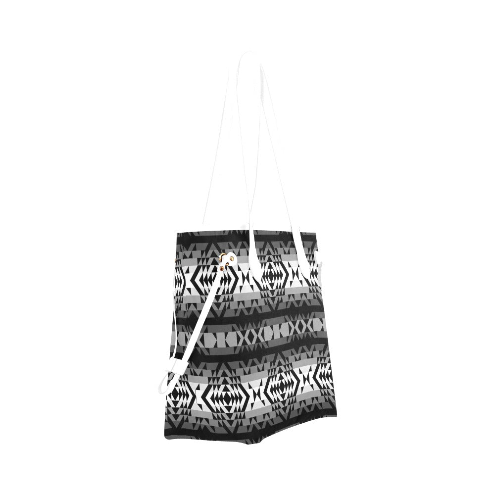 Black Rose Shadow Clover Canvas Tote Bag