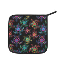 Load image into Gallery viewer, Neon Floral Turtles Oven Mitt &amp; Pot Holder
