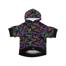 Load image into Gallery viewer, Neon Floral Hummingbirds Pet Dog Hoodie
