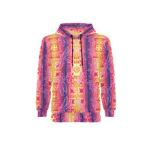 Load image into Gallery viewer, Kaleidoscope Dragonfly Men&#39;s Long Sleeve Fleece Hoodie
