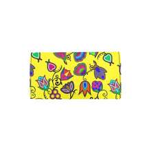 Load image into Gallery viewer, Indigenous Paisley Yellow Women&#39;s Trifold Wallet
