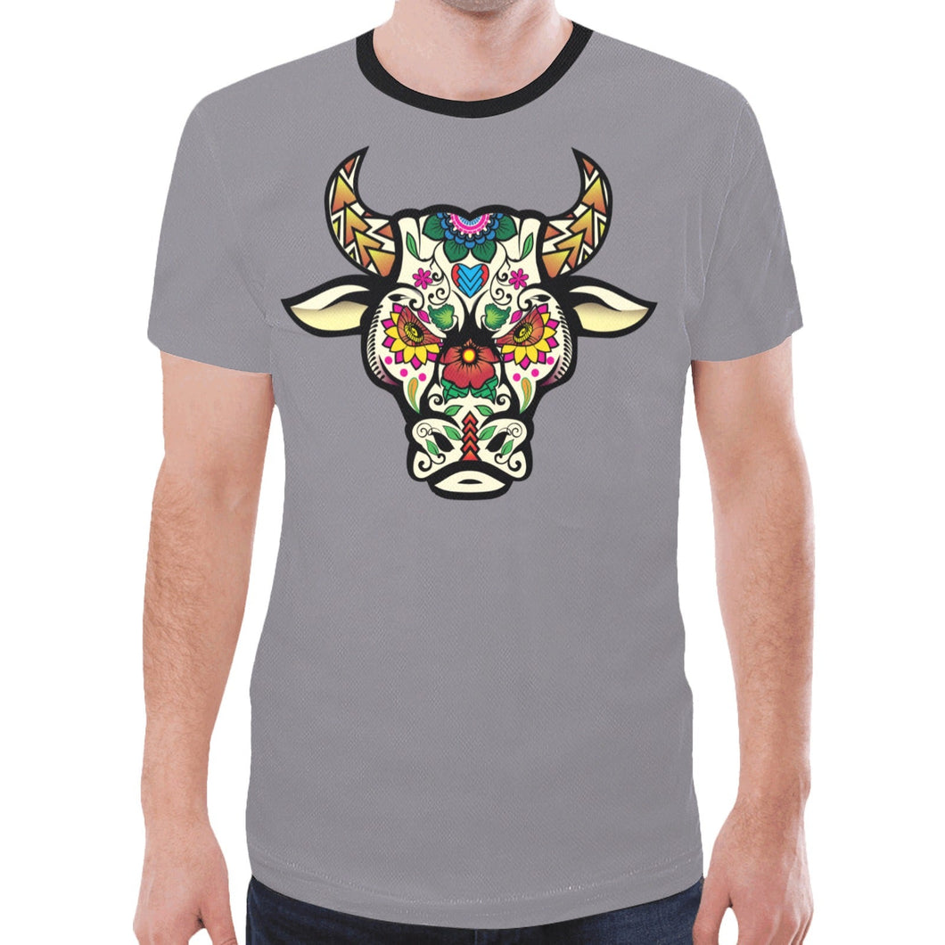 Bull Spirit Guide (Dark Gray) New T-shirt for Men