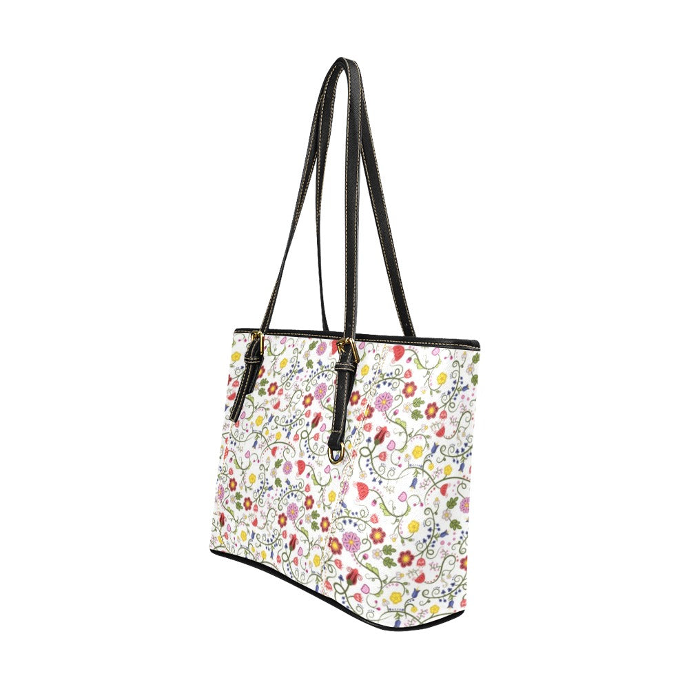 Nipin Blossom Leather Tote Bag