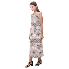 Load image into Gallery viewer, Sacred Run Phaedra Sleeveless Open Fork Long Dress
