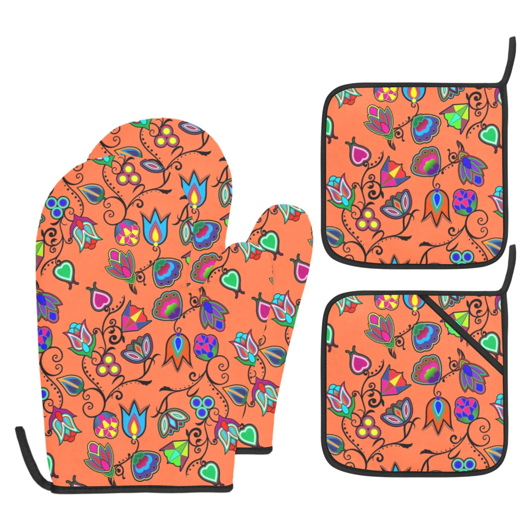 Indigenous Paisley Sierra Oven Mitt & Pot Holder