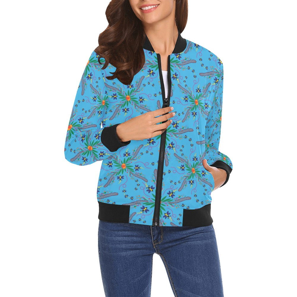 Willow Bee Saphire Bomber Jacket for Women