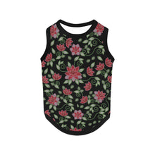 Load image into Gallery viewer, Red Beaded Rose Pet Tank Top
