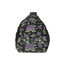 Load image into Gallery viewer, Purple Beaded Rose Chest Bag
