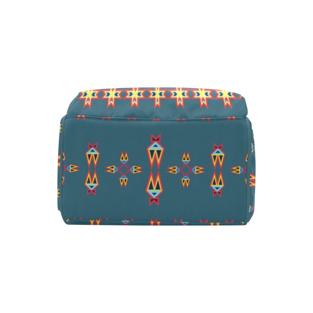 Four Directions Lodges Ocean Multi-Function Diaper Backpack/Diaper Bag