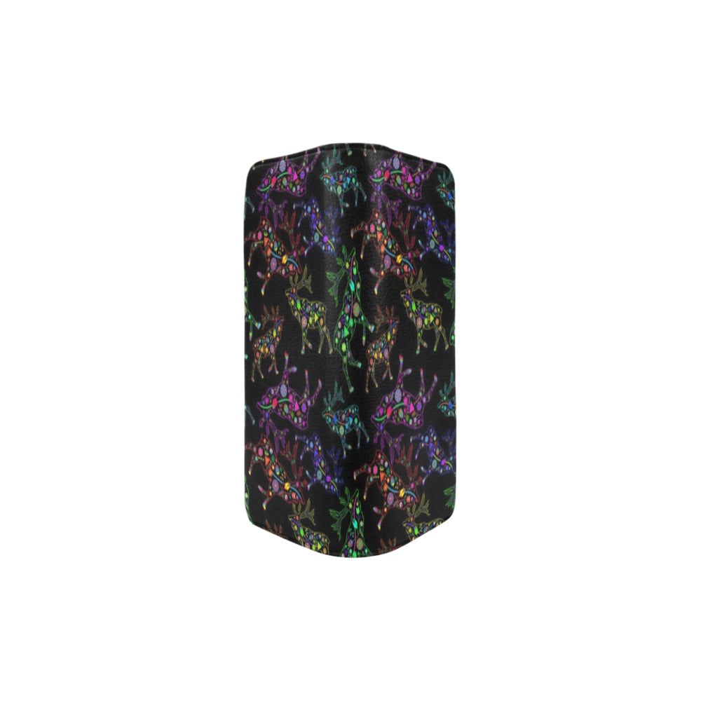 Neon Floral Elks Women's Clutch Purse