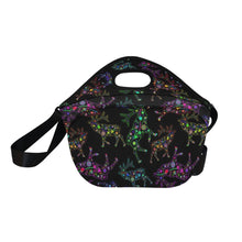 Load image into Gallery viewer, Neon Floral Elks Neoprene Lunch Bag/Large
