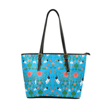 Load image into Gallery viewer, New Growth Bright Sky Leather Tote Bag
