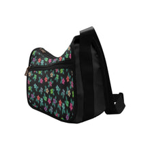 Load image into Gallery viewer, Berry Flowers Black Crossbody Bags
