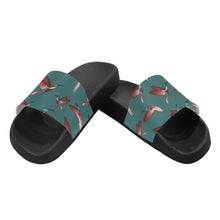 Load image into Gallery viewer, Red Swift Turquoise Men&#39;s Slide Sandals
