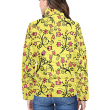 Load image into Gallery viewer, Key Lime Star Women&#39;s Stand Collar Padded Jacket
