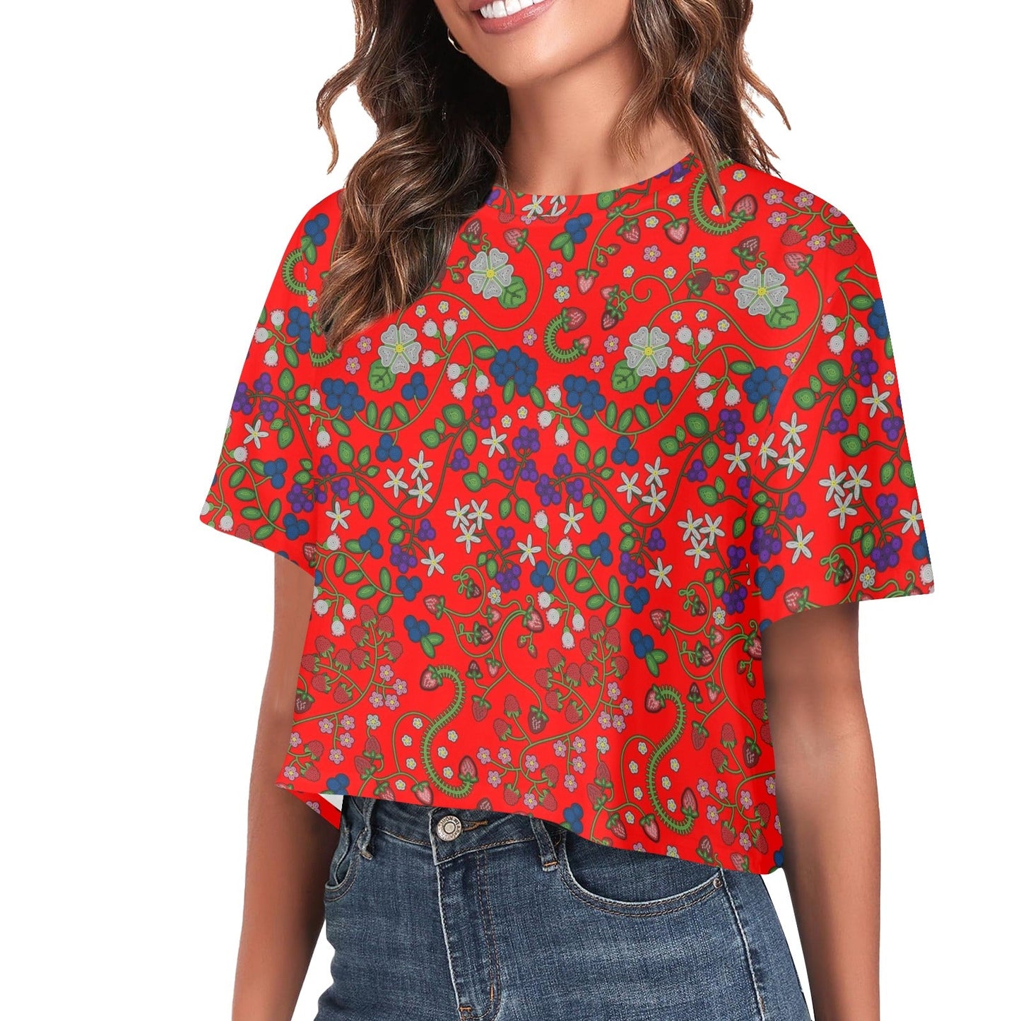 Grandmother Stories Fire Crop Top