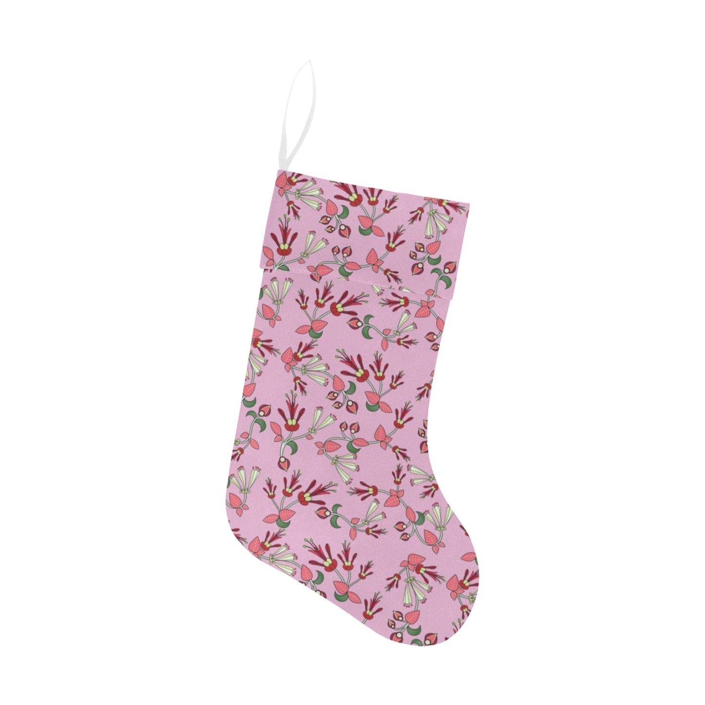 Strawberry Floral Christmas Stocking