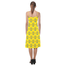 Load image into Gallery viewer, Dakota Damask Yellow Alcestis Slip Dress
