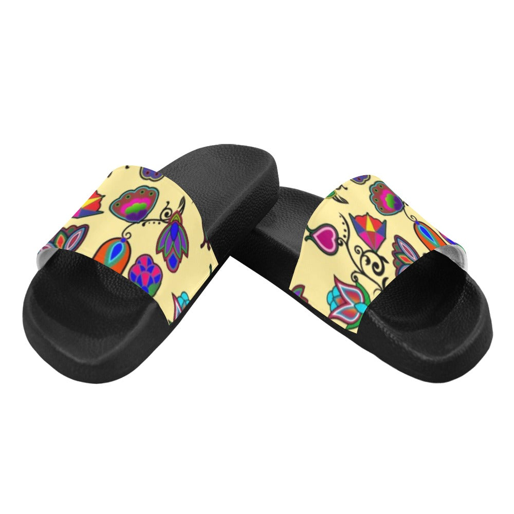 Indigenous Paisley Vanilla Men's Slide Sandals