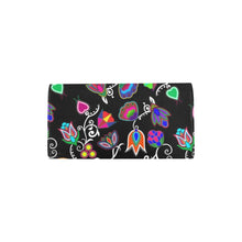 Load image into Gallery viewer, Indigenous Paisley Black Women&#39;s Trifold Wallet
