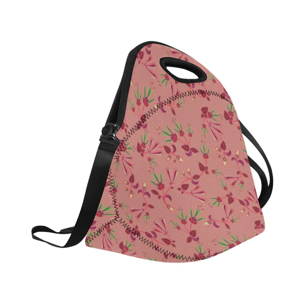 Swift Floral Peach Rouge Remix Neoprene Lunch Bag/Large