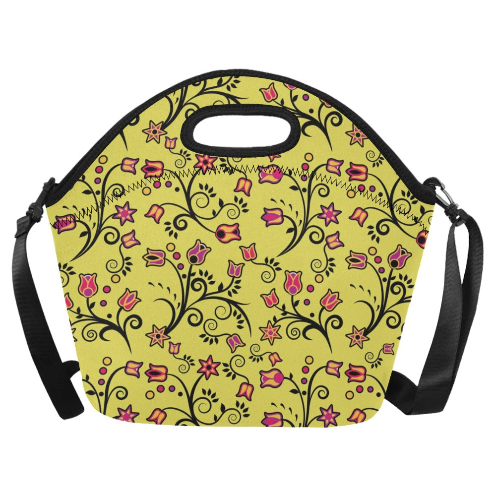 Key Lime Star Neoprene Lunch Bag/Large