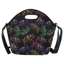 Load image into Gallery viewer, Neon Floral Buffalos Neoprene Lunch Bag/Large
