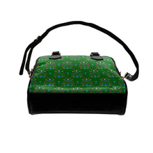 Load image into Gallery viewer, Dakota Damask Green Shoulder Handbag
