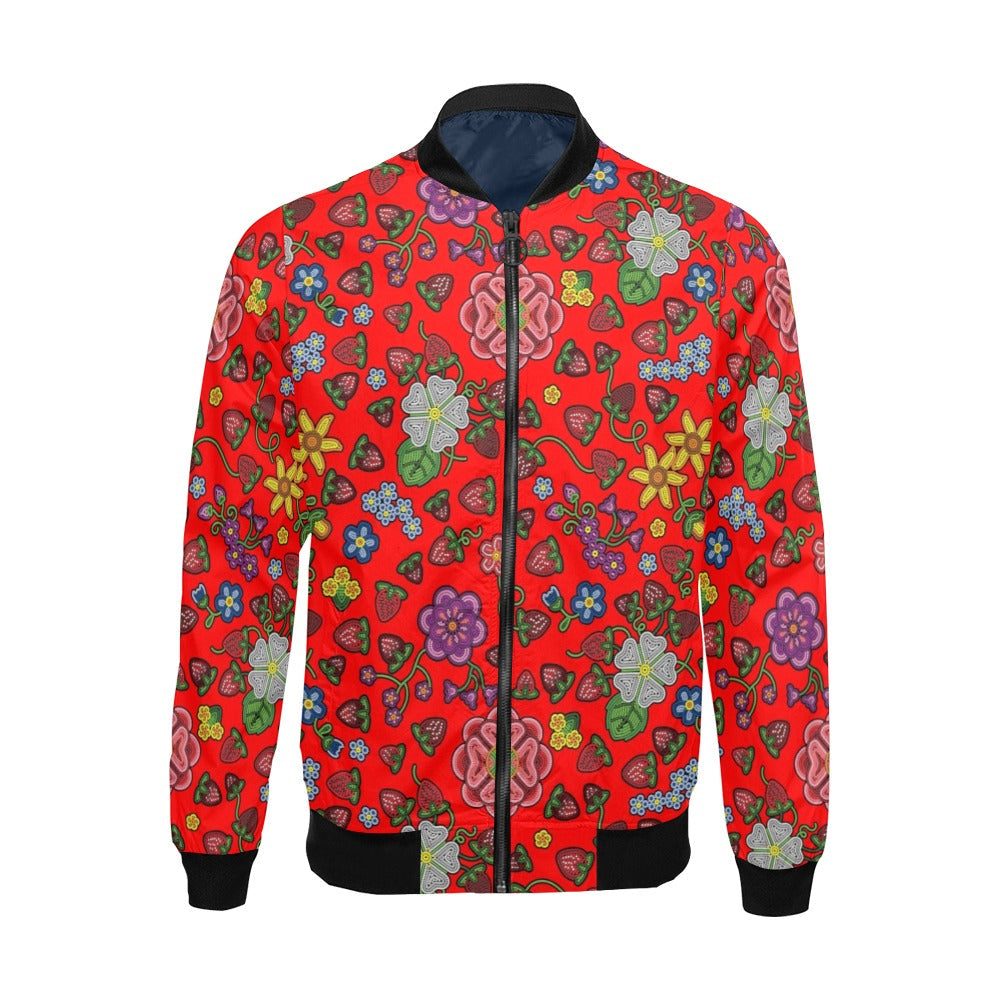 Berry Pop Fire Bomber Jacket for Men