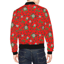 Load image into Gallery viewer, Strawberry Dreams Fire Bomber Jacket for Men
