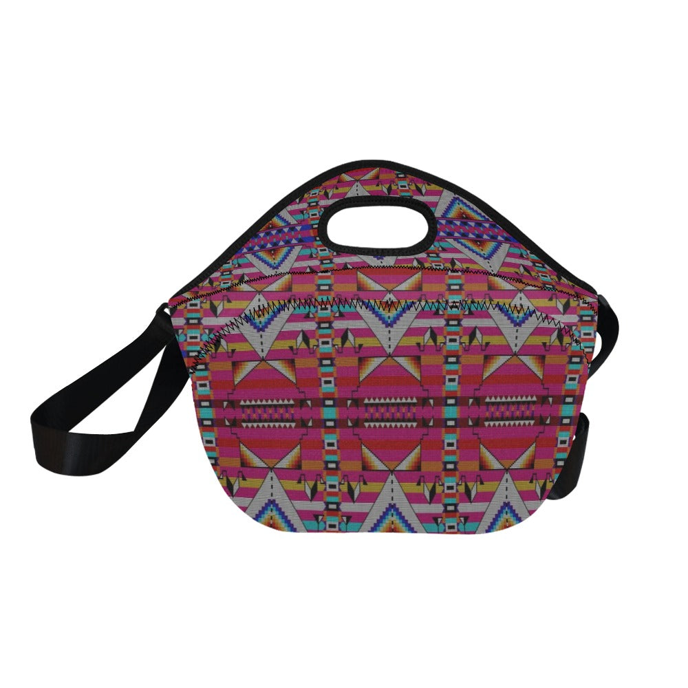 Medicine Blessing Pink Neoprene Lunch Bag/Large