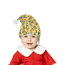 Load image into Gallery viewer, Blue Trio Tuscan Santa Hat
