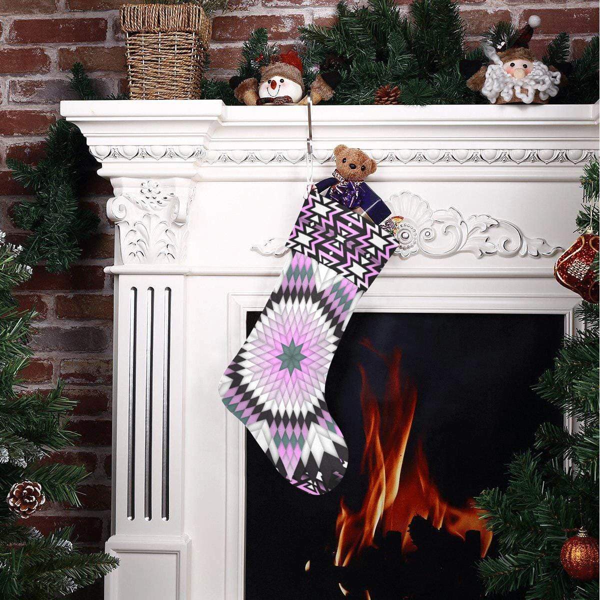 Electric Candy Star Christmas Stocking Christmas Stocking e-joyer 