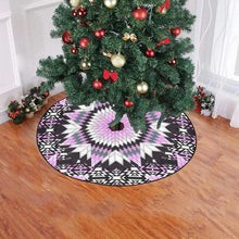 Load image into Gallery viewer, Electric Candy Star Christmas Tree Skirt 47&quot; x 47&quot; Christmas Tree Skirt e-joyer 
