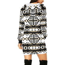 Load image into Gallery viewer, Black Rose Winter Canyon Hoodie Dress
