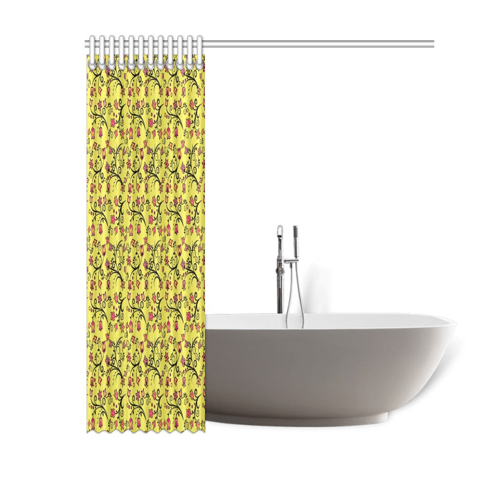 Key Lime Star Shower Curtain 60"x72"