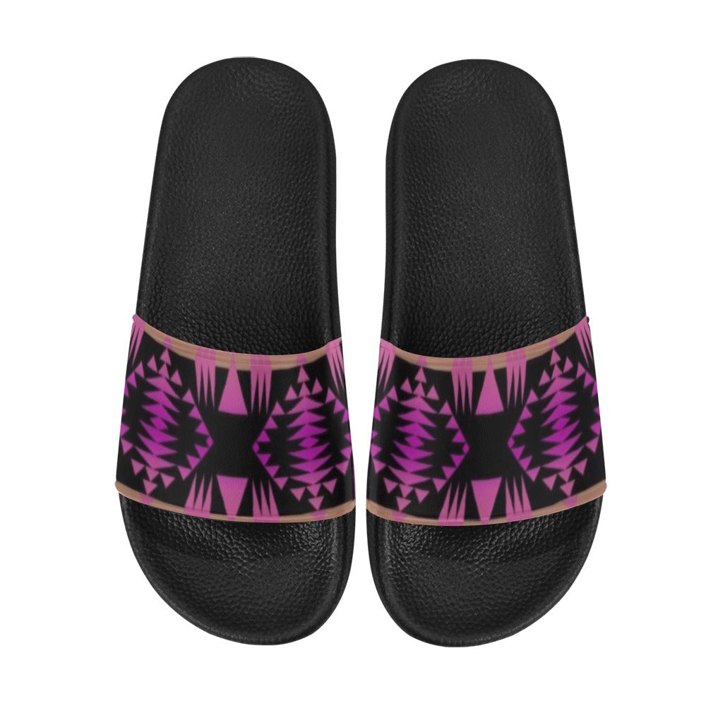Between the Mountains Berry Slide Sandals